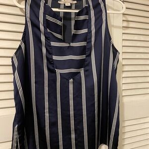 41 Hawthorn Navy Striped Sleeveless Top